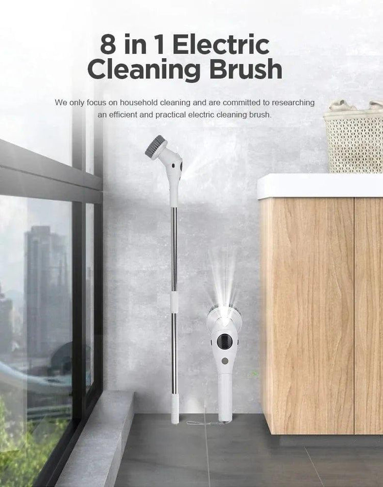 8-in-1 Multifunctional Electric Cleaning Brush - Alb3rt & Co.