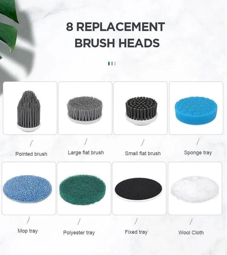 8-in-1 Multifunctional Electric Cleaning Brush - Alb3rt & Co.