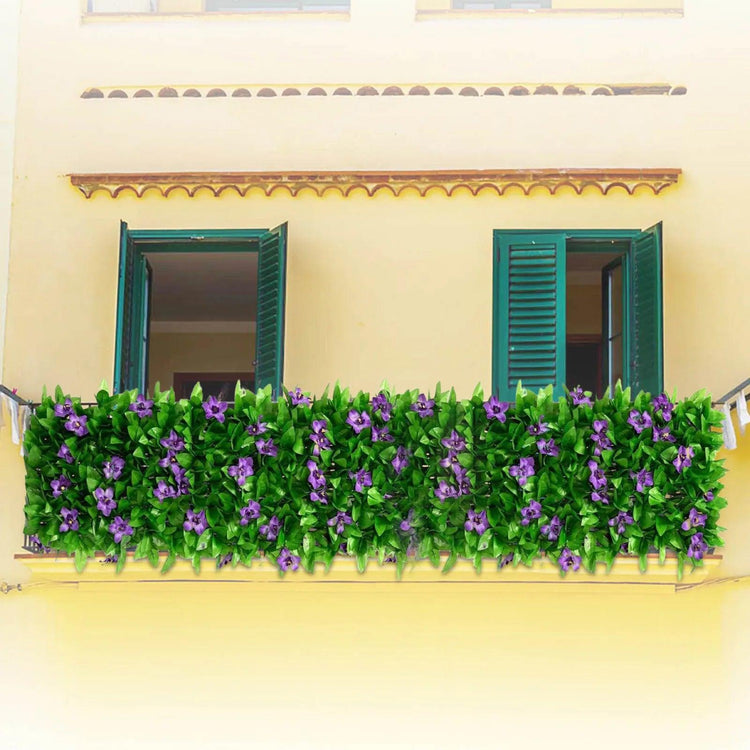 Expandable Fence Privacy Screen For Balcony Patio Outdoor Faux Ivy Fencing Panel For Garden Backyard Home Decorations - Alb3rt & Co.