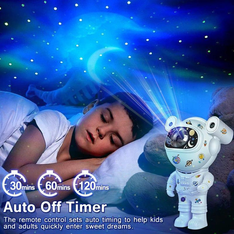 Alb3rt & Co. Kids Star DIY Projector Night Light with Remote Control 360 Adjustable Design Astronaut Nebula Galaxy Lighting for Children