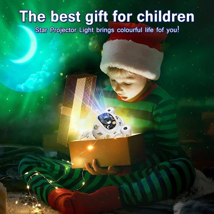 Alb3rt & Co. Kids Star DIY Projector Night Light with Remote Control 360 Adjustable Design Astronaut Nebula Galaxy Lighting for Children