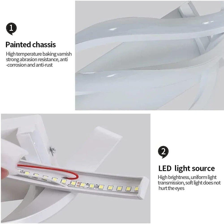 Alb3rt & Co. Modern LED Wall Light Curved Design Spiral Wall Lamp for Living Room Bedroom Bedside Aisle Home Decor Indoor Sconce Lighting