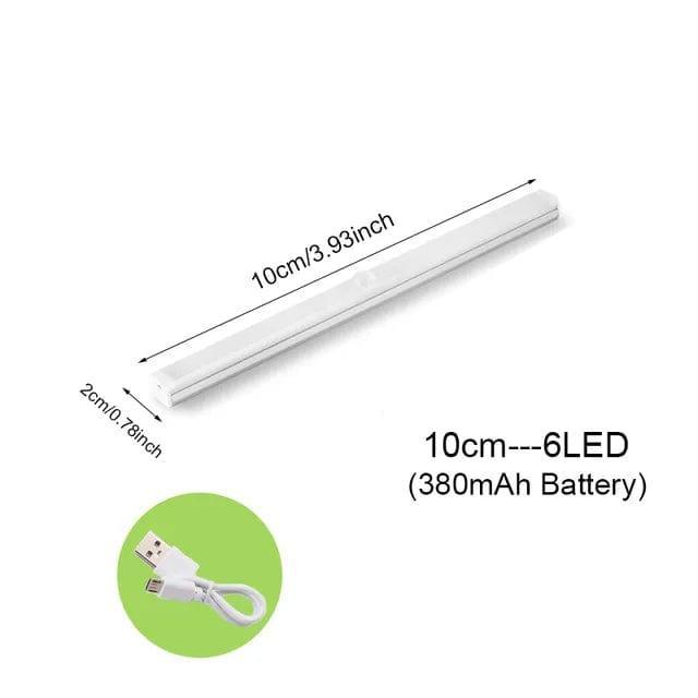 Alb3rt & Co. Cold White / 10cm Motion Sensor Light Wireless LED Night Light Type C Rechargeable Light Cabinet Wardrobe Lamp Staircase Backlight For Kitchen LED