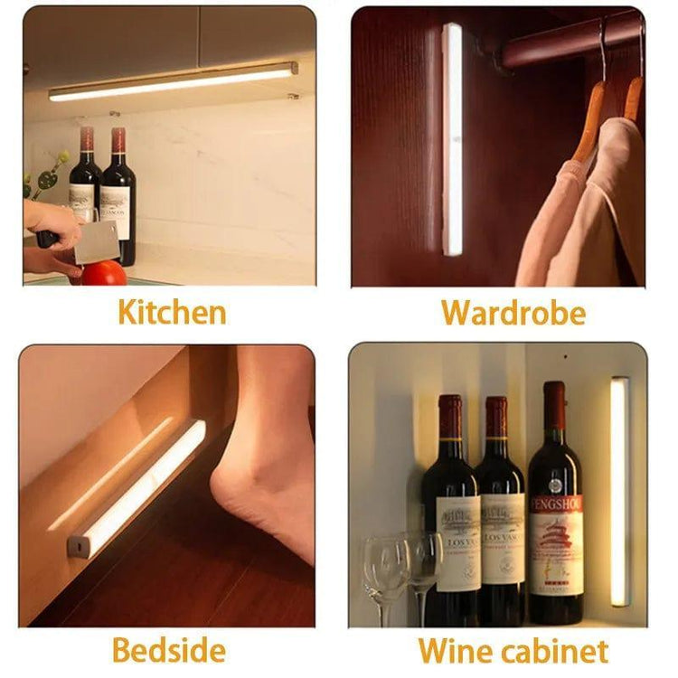 Alb3rt & Co. Motion Sensor Light Wireless LED Night Light Type C Rechargeable Light Cabinet Wardrobe Lamp Staircase Backlight For Kitchen LED