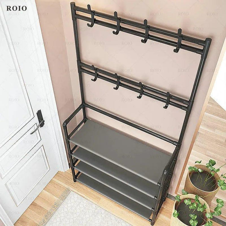 Alb3rt & Co. Multi-ayer Shoe Rack DIY Clothes Hanger Coat Rack Storage Clothing Drying Rack Shoe Organizer Home Dorm Furniture Hat Hangers