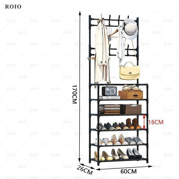 Alb3rt & Co. B5-60 Multi-ayer Shoe Rack DIY Clothes Hanger Coat Rack Storage Clothing Drying Rack Shoe Organizer Home Dorm Furniture Hat Hangers