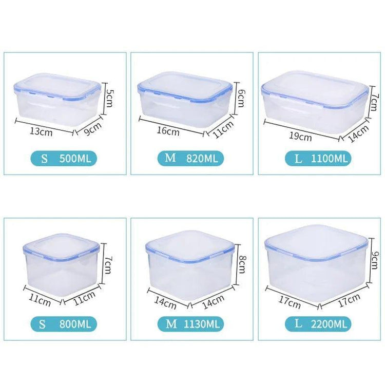 Alb3rt & Co. Plastic Lunch Box For Kids Bento Box Food Storage Container For School Office Worker Outdoor Picnic Snack Meal Microwave 6 Size