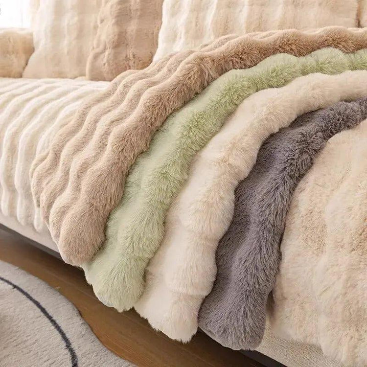Alb3rt & Co. Rabbit Plush Fluffy Sofa Cover