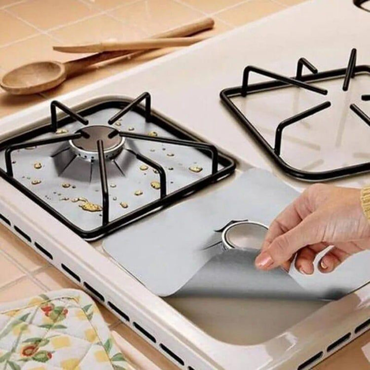 Alb3rt & Co. Reusable Foil Gas Hob 4 pcs