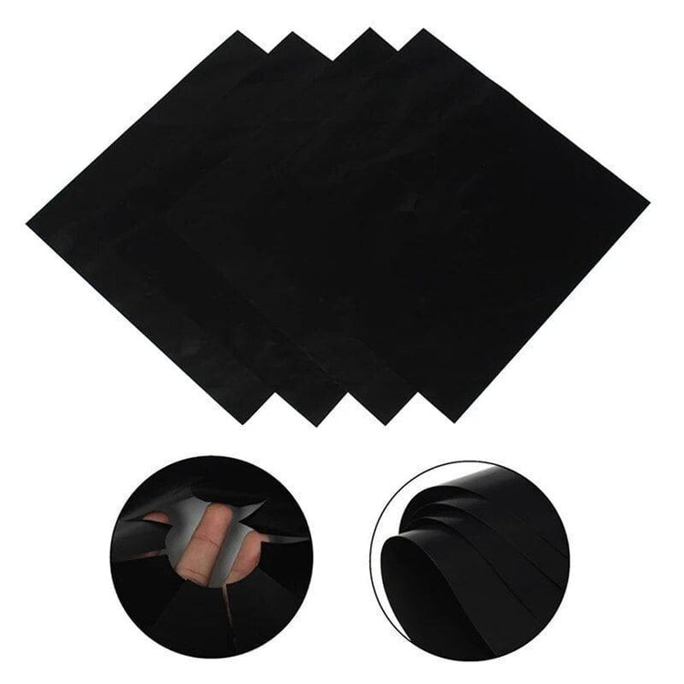 Alb3rt & Co. Black / China Reusable Foil Gas Hob 4 pcs