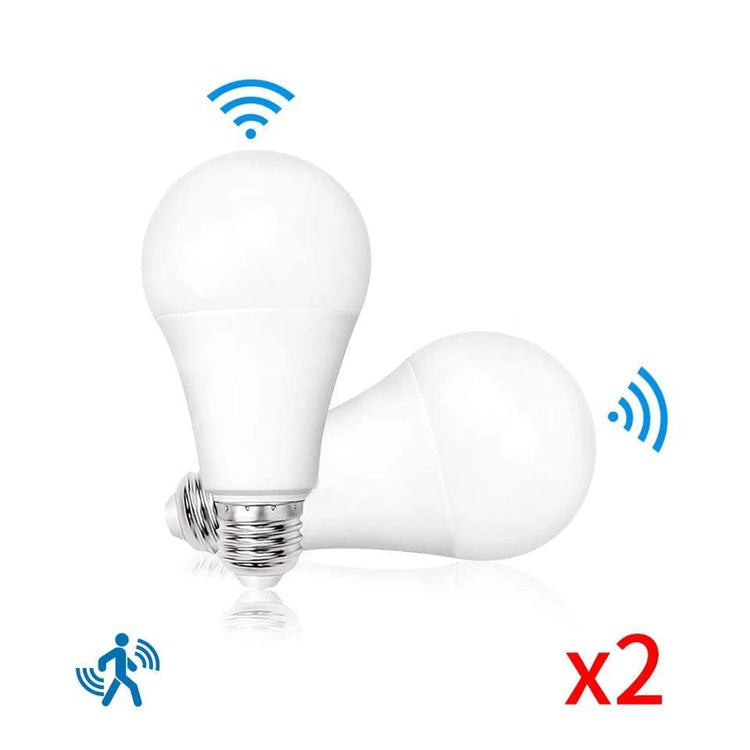 Alb3rt & Co. 2pcs 6W 9W 12W 15W 18W 20W LED E27 Sensor Radar Light Bulb 189-265V Motion Sensor Smart LED Lamp Auto OFF/ON Cold Warm white