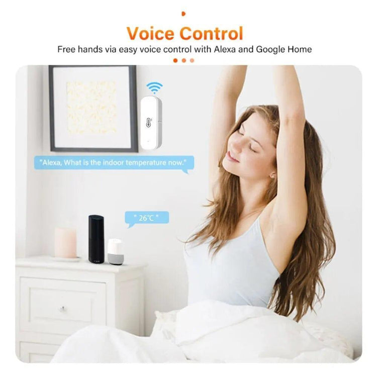 Alb3rt & Co. Tuya ZigBee/WiFi Smart Temperature And Humidity Sensor Battery Powered Smart Home Security Work With Alexa Google Home