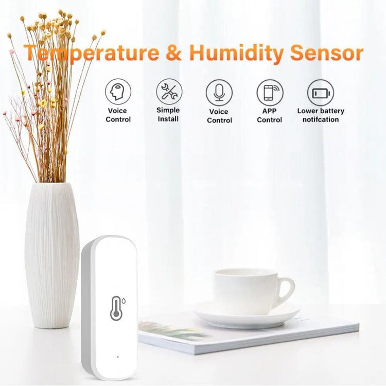 Alb3rt & Co. Tuya ZigBee/WiFi Smart Temperature And Humidity Sensor Battery Powered Smart Home Security Work With Alexa Google Home