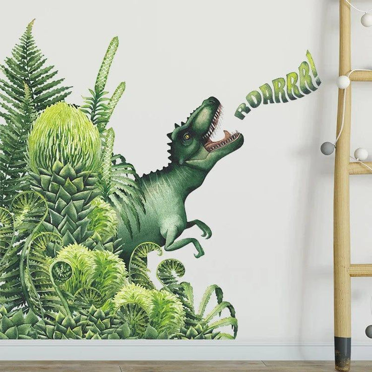 Alb3rt & Co. Tropical Leaves Flowers Bird Wall Stickers Bedroom Living Room Decoration Mural Decals Plants Wall Paper Home Decor
