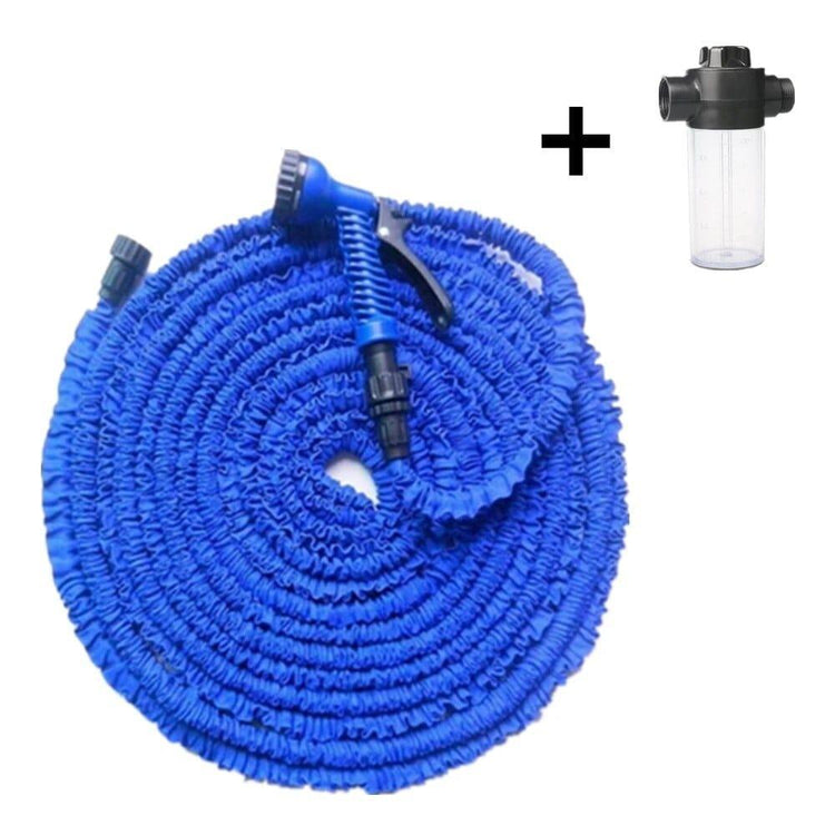 Alb3rt & Co. Blue With Foam Pot / 175ft Magic Garden Hose Reels For Watering Flexible Expandable Water Hose Pipe Extendable Car Wash EU/US Connector 25FT-200FT