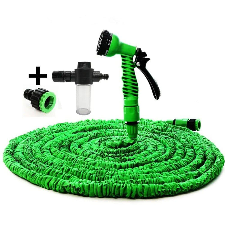 Alb3rt & Co. Green With Foam Pot / 175ft Magic Garden Hose Reels For Watering Flexible Expandable Water Hose Pipe Extendable Car Wash EU/US Connector 25FT-200FT
