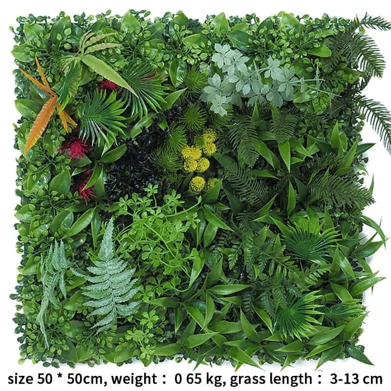 3D Artificial Plant Wall Panel Plastic - Alb3rt & Co.