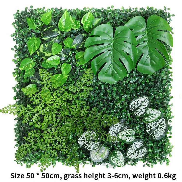 3D Artificial Plant Wall Panel Plastic - Alb3rt & Co.