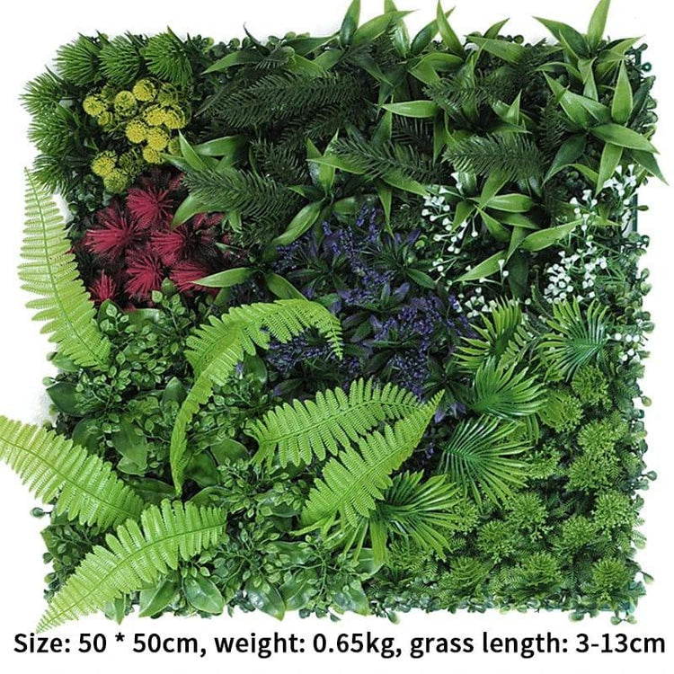 3D Artificial Plant Wall Panel Plastic - Alb3rt & Co.