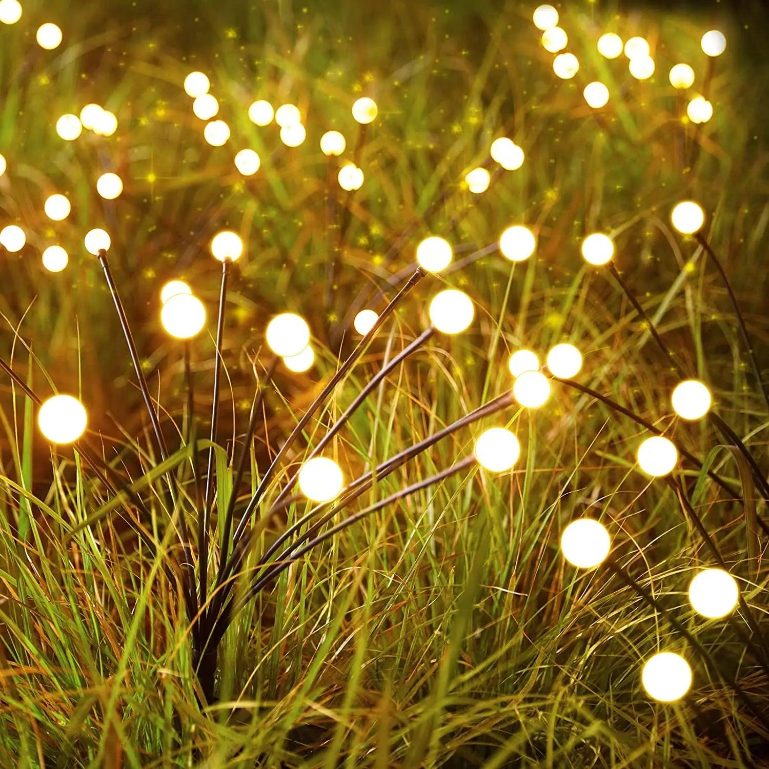 8 LED Solar Garden Lights Powered Firefly Lights - Alb3rt & Co.