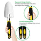 Garden Tool Set 4 Pack With Trowel, Cultivator Hand Rake, Transplant Trowel, Gardening Gloves For Weeding, Loosening Soil