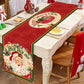 Santa Claus Christmas Table Runner – Holiday Decorations for Home 2024, Xmas Table Flag, Navidad Noel Gift, New Year Tablecloth