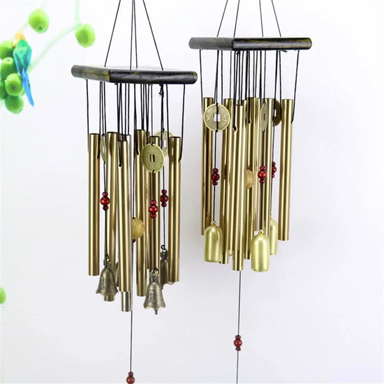 Large Outdoor Wind Chinese Copper Bell Antique Windchime Door Hanging