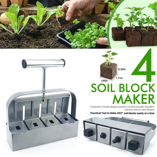 Seedling Soil Block Maker 2 Inch Soils Blocking Tool