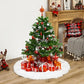 78/90/122cm Christmas Tree Skirt – White Plush Mat for Tree Base & New Year Home Decor