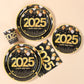 2025 New Year Black & Gold Disposable Tableware Set