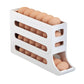 4-Tier Rolling Refrigerator Egg Storage Automatic Scrolling Egg Holder for Easy Kitchen