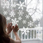 36pcs White Snowflake Christmas Wall & Window Stickers – Holiday Decorations for Home & New Year 2024