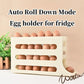 4-Tier Rolling Refrigerator Egg Storage Automatic Scrolling Egg Holder for Easy Kitchen