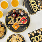 2025 New Year Black & Gold Disposable Tableware Set