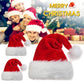 Christmas Santa Hat – Long Plush Holiday Red Hat for Adults & Kids, Unisex 2024 New Year Festive Party Supplies