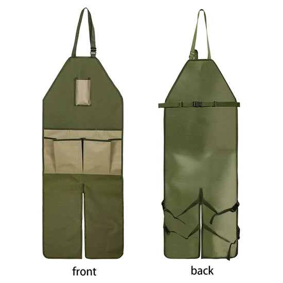 Wear-resistant Oxford Apron for Gardening Work Multiple Pockets