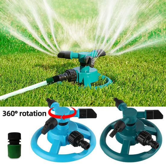 360 Degree Automatic Rotating Garden Lawn Water Sprinklers System