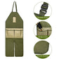 Wear-resistant Oxford Apron for Gardening Work Multiple Pockets