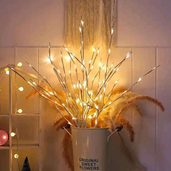 White Birch LED Branch Lights – Battery Operated Decor