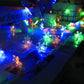 USB/Battery-Powered Snowflake LED String Lights – 10/20/80 LEDs for Christmas, Holiday, and Bedroom Decor