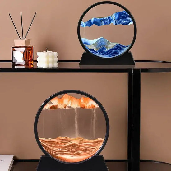 Moving Sand Art Glass 3D