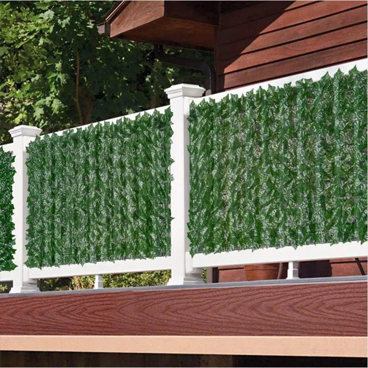 Artificial Ivy Hedge Green Leaf Fence - Alb3rt & Co.