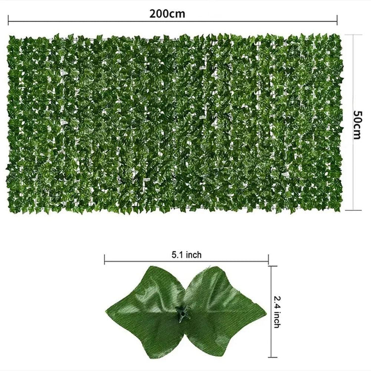 Artificial Ivy Hedge Green Leaf Fence - Alb3rt & Co.