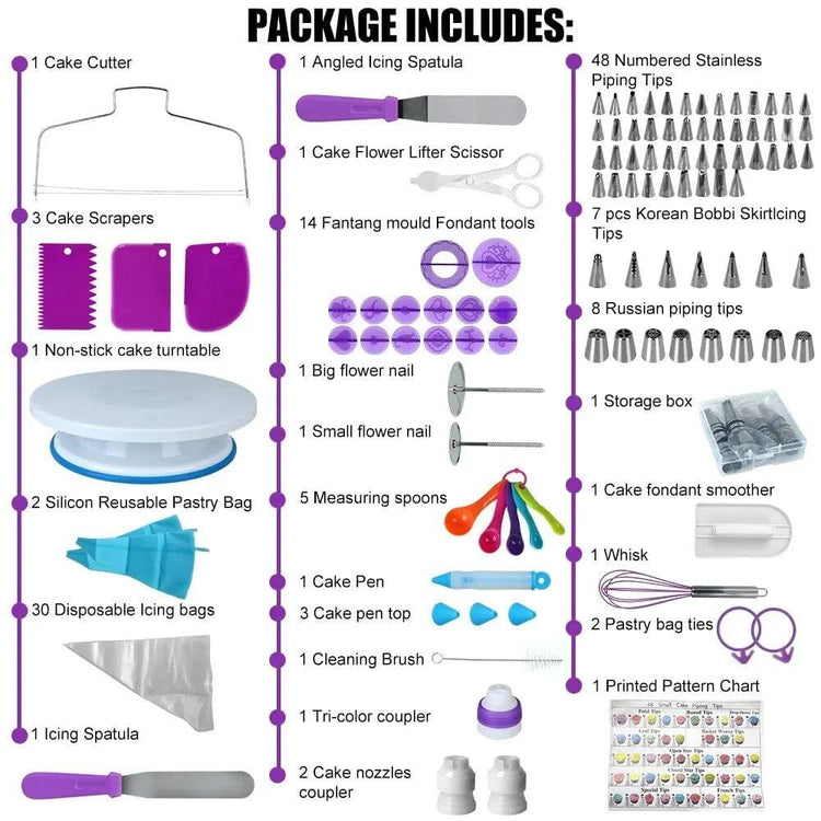 137Pcs Cake Decorating Tools Kit - Alb3rt & Co.