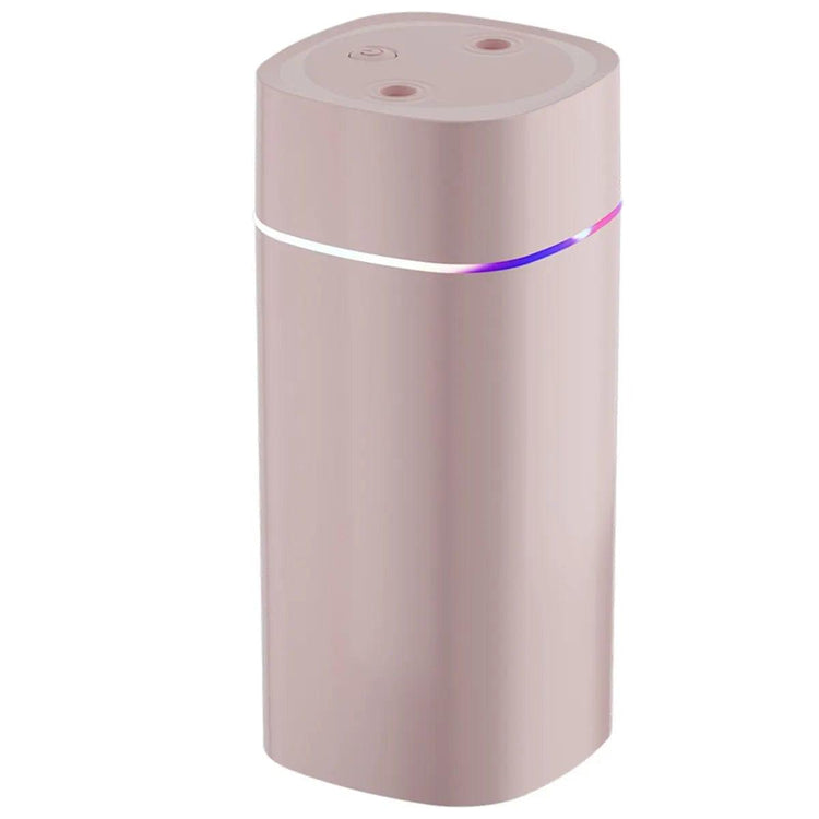 Alb3rt & Co. Pink Creative Dual Nozzle Humidifier Desktop Home Bedroom Car Aromatherapy Silent Air Humidification Usb 7 Color Ambient Light