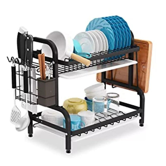 Alb3rt & Co. Dish Drying Rack 2-Tier Compact Kitchen Dish Rack