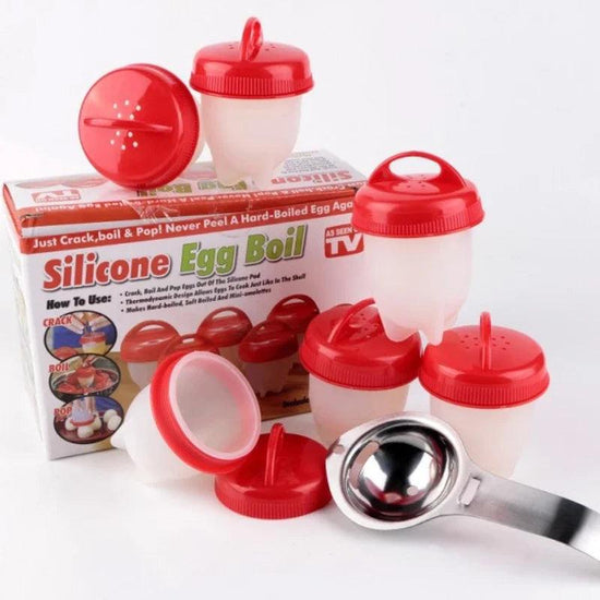 Egg Cooker Flexible Silicone Kitchen Boiled Pack Egg - Alb3rt & Co.