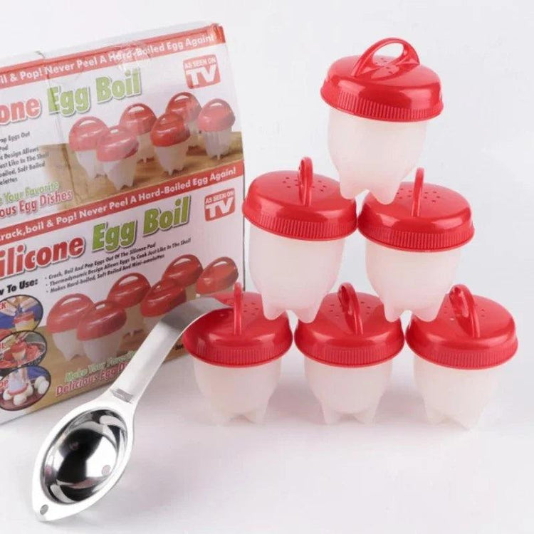 Egg Cooker Flexible Silicone Kitchen Boiled Pack Egg - Alb3rt & Co.