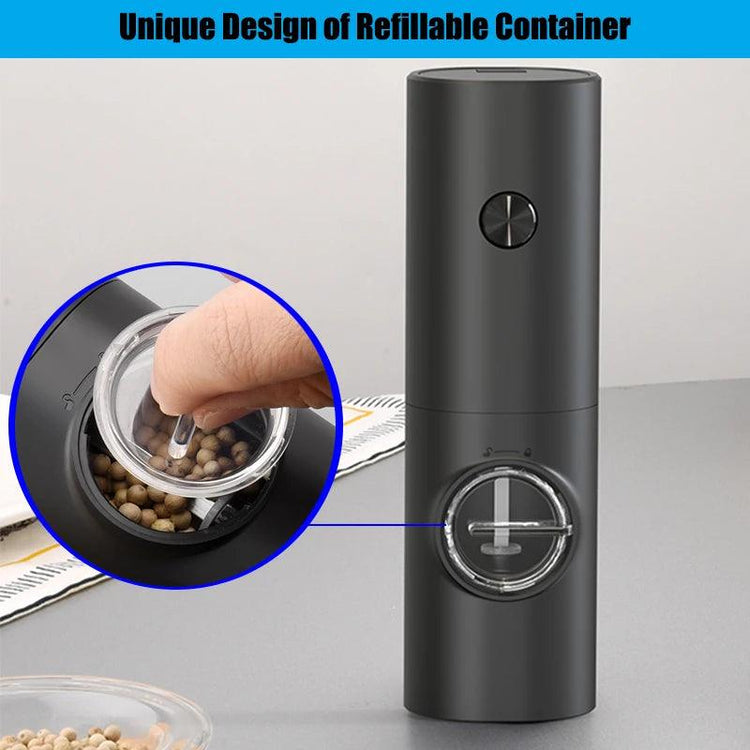 Electric Automatic Mill Pepper And Salt Grinder With LED Light Adjustable Coarseness - Alb3rt & Co.