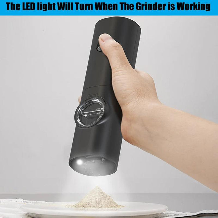 Electric Automatic Mill Pepper And Salt Grinder With LED Light Adjustable Coarseness - Alb3rt & Co.